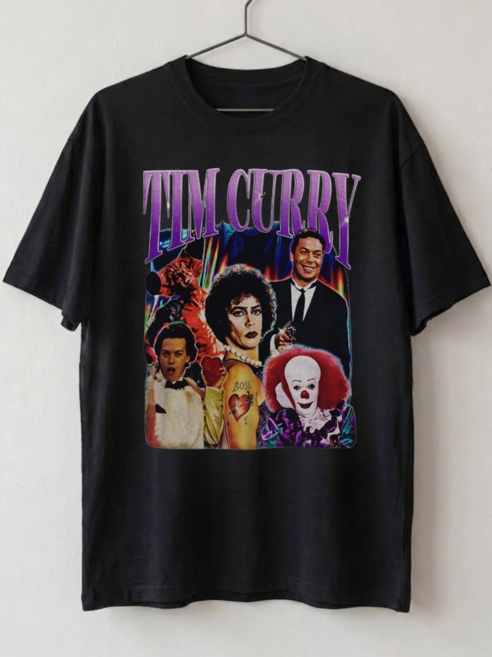 Rocky Horror Tim Curry Homage Retro 90s Movie Graphic tee Tim Curry Memorial Tee